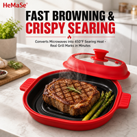 Couvercle de plat de cuisson pour micro-ondes en silicone écologique, compatible lave-vaisselle, accessoire de cuisine pour la cuisson à la chaleur et la cuisson au four
