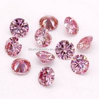 Moissanite en vrac certifiée Gra, couleur D, blanc, jaune, violet, vert, rouge, rose, noir, gris, bleu, 1CT, 6,5 mm