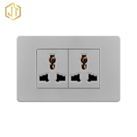 Enchufe de Pared Universal de 6 Pines Multicolor de 16A 250V de Montaje Superficial con 2 Tomas de Corriente CA
