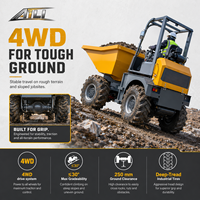 Camion benne hydraulique diesel personnalisé, mini-dumper, chargeuse sur pneus avec capacité de charge de 3 tonnes