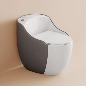 Piège en S monobloc coloré <span class=keywords><strong>d</strong></span>écoratif de style occidental, siphonique, chasse <span class=keywords><strong>d</strong></span>'eau, <span class=keywords><strong>WC</strong></span> en céramique monté au sol, toilette <span class=keywords><strong>pour</strong></span> hôtel et maison - Product Image 2