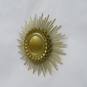 Золотые роскошные декоративные металлические настенные зеркала для гостиной - Product Image 5