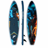 Planche de surf aquatique tout-terrain JADE avec capacité de charge de 400 kg pour la plage, le lac, la rivière et l'océan