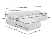 Ensemble de canapés sectionnels modernes, dernier modèle pour la maison et l'hôtel, tissu rectangulaire rembourré d'éponge, canapé modulaire