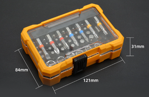 Set di punte per cacciavite magnetiche a stella esadecimale supporto per cacciavite per la lavorazione del legno strumenti per la casa kit di precisione Torx scatola di immagazzinaggio pieghevole - Product Image 6