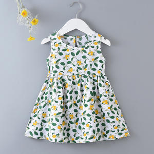 Vestido de Verano para Niñas 2022 de Alta Calidad, Estampado Floral, Estilo Princesa, Vestido de Playa, Falda Tipo Vestido, Ropa Infantil, Vestido Línea A - Product Image 3