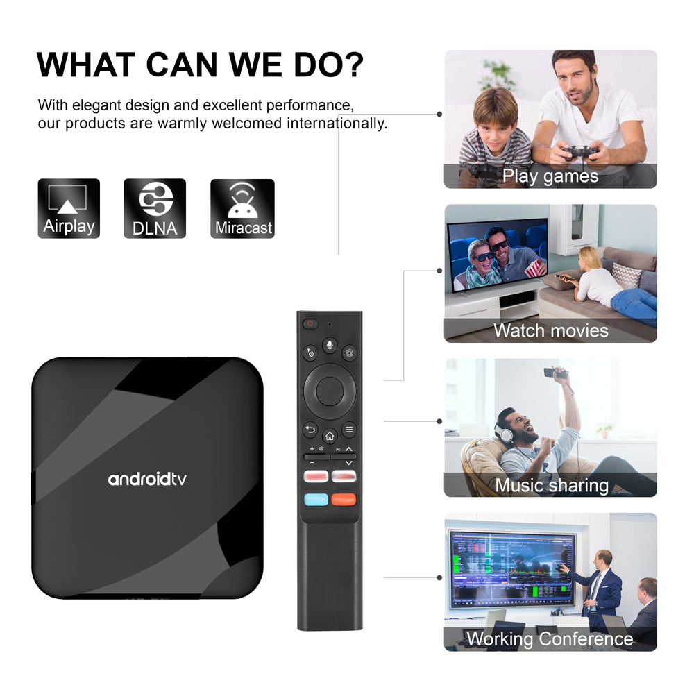 TV98 ATV W2 - Customized Android 14 Set Top Box with 8K Support