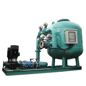 carbon steel PN10 quartz sand pressure filter for river and waste water treatment