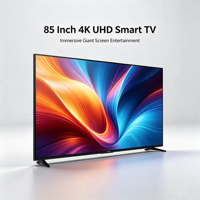 Hot Selling Big Size Factory Price 65 75 85 Inch High Brightness Screen High Quality Smart Tv Televisions 4K