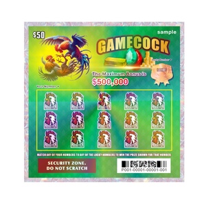 Game Cock Lucky Jackpot Scratch Win Security Data Texture Size Logo Fully Custom Scratch Off Lottery - Product Image 5