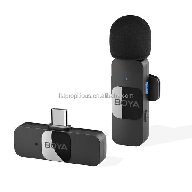 BO YA BY-V Professional Wireless Lavalier Mini Microphone for iPhone iPad Android Live Broadcast Gaming Recording Interview Vlog