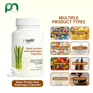 Capsules d'asperges alcalines protéinées de haute qualité, compléments alimentaires naturels à base de plantes, produits de beauté pour adultes, stimulent l'immunité, améliorent le corps - Product Image 4