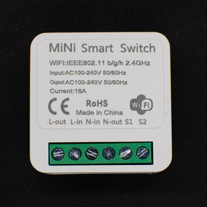 Mini Interruptor Inteligente WiFi de 16A, Compatible con Tuya, Relé de 1 Canal para Automatización del Hogar, Control por Voz con <span class=keywords><strong>Alexa</strong></span> y el <span class=keywords><strong>Asistente</strong></span> de Google - Product Image 3