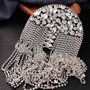 Handmade tôn tạo Vai Trâm epaulette Rhinestone rìa vá chi tiết thanh lịch thêm phong cách trang phục mũ của Bạn có sẵn - Product Image 2
