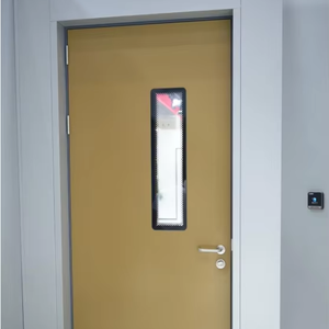 <span class=keywords><strong>Porte</strong></span> battante en acier pour salle <span class=keywords><strong>d</strong></span>'hôpital <span class=keywords><strong>à</strong></span> surface finie, portes <span class=keywords><strong>d</strong></span>'hôpital métalliques haute performance pour zone médicale - Product Image 1