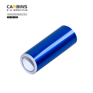 Carbins PET metálico Océano Azul coche vinilo envoltura alta calidad coche CAMBIO DE Color película sin burbujas película decorativa - Product Image 2