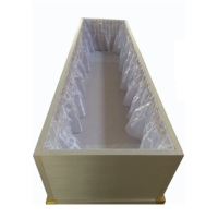 Venta al por mayor japonés Funeral suministros superficie plana plegable de Paulownia madera ataúd