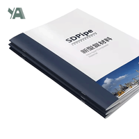 Brochure personnalisée recto-verso A5 A6 en papier couché écologique avec couverture rigide, impression de logo, pour menu, dépliant, livret d'instructions
