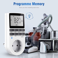 Soket saklar Timer Digital elektronik, kontrol soket Timer dapur dapat diprogram 220V EU US UK AU Plug