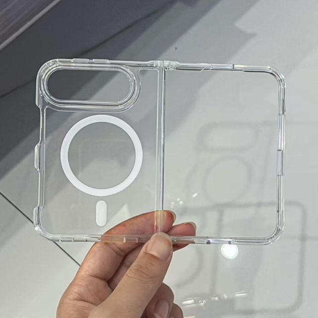 DIY Customizable Magnetic Foldable Case for iPhone 18 Duo Transparent Strong Magnetism 2 in 1 Shockproof Wholesale Cover
