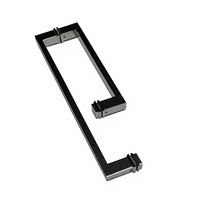 Poignée de porte en verre pour salle de bain, en laiton et acier inoxydable, style moderne, longue poignée de tirage et de poussée pour porte de douche en verre