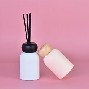 Nuevo estilo, 120 ml, fragancia, aire fresco, botella de vidrio vacía, aceite esencial Natural, difusor de caña de Aroma, contenedor con tapa de madera - Product Image 5