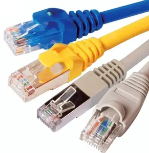 Cat 5 สายเคเบิล 4 คู่ 8 UTP FTP STP SFTPทองแดงเปลือยCat5E Cat5 Patchสายไฟ 1M 2M 3M 5M 10M 15M 20M 30M 40M 50M 100M