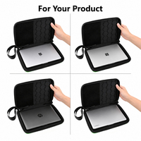 Housse rigide pour ordinateur portable en EVA, antichoc, avec poignée, rembourrage alvéolé et poche en maille, personnalisable en usine