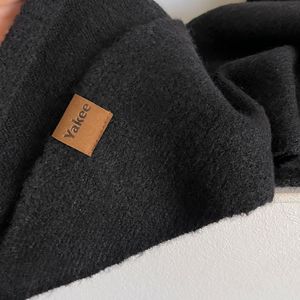 Khăn choàng tam giác nữ bán buôn xuất xưởng - Khăn quàng cổ mùa đông ấm áp chất liệu giả cashmere màu trơn, khăn thời trang - Product Image 4