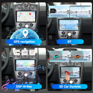 Podofo pour Renault <span class=keywords><strong>Megane</strong></span> 2 Export 2009-2014, autoradio Qualcomm 8 cœurs 9'' <span class=keywords><strong>4</strong></span>+64G, CarPlay/Android Auto sans fil, WiFi 4G, vente en gros - Product Image 4