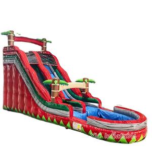 Toboggan aquatique commercial personnalisé en usine toboggan gonflable bon marché de taille de fête avec piscine pour adulte - Product Image 5