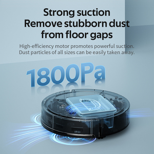 หุ่นยนต์ดูดฝุ่นอัจฉริยะ พร้อมฟังก์ชั่นกวาดและถูพื้นแบบเปียกและแห้ง ระบบกำจัดฝุ่นอัตโนมัติ ชาร์จผ่าน USB สำหรับใช้ในบ้าน - Product Image 3