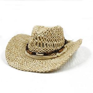 Custom New Arrival Summer Straw Cowboy <b>Hat</b> <b>for</b> Women Men Beach Traveling Sun Shade - Product Image 4