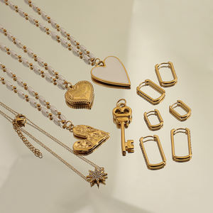 Señoras cadena esclavo pulsera <span class=keywords><strong>oro</strong></span> <span class=keywords><strong>Acero</strong></span> <span class=keywords><strong>inoxidable</strong></span> pulsera cadena anillo Starburst encanto CZ cristal estrella pulsera mano cadena - Product Image 6