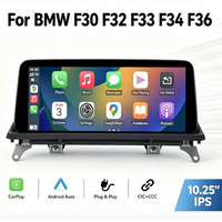 Écran radio 10,25'' sans fil CarPlay Android Auto TPMS pour BMW Série 3/4 F30-F36 F82 Système multimédia Linux