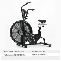 Bicicleta de Ejercicio Cardiovascular con Resistencia al Viento, Pantalla LED Autoalimentada, Bicicleta de Remo Comercial, Bicicleta de Fitness Vertical de Aluminio