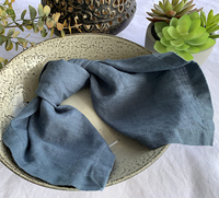 Serviette de table en lin personnalisée brodée classique pour la cuisine, le dîner, Noël, les mariages, les fêtes, les restaurants