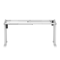Bureau debout réglable en hauteur à quatre moteurs et quatre pieds, table de travail informatique de bureau, cadre de bureau électrique assis-debout