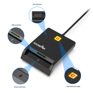 Lector de cajero automático EMV USB acceso común de crédito lector de tarjeta inteligente con software - Product Image 4