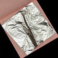 Feuille d'argent italienne de 14 cm, haute brillance, anti-oxydation, pour plafond, meubles, Bouddha, murale, décoration artisanale et nail art