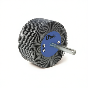 Ttake Abrasive Cloth Flap <b>Wheel</b> 60x50 Mm 6 Mm Shaft 40 Grit For Metal <b>Grinding</b> - Product Image 2