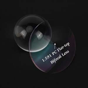 렌즈 공장 1.591 PC 플랫 탑 렌트 폴리 카보네이트 아이 렌즈 - Product Image 1