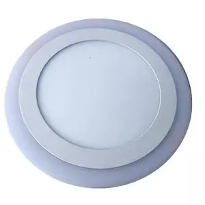 Longyue 3+3w 6+3w 12+4w 18+6w Surface Double Color LED Ceiling Panel Light Dual Colour Panel Lighting White + Blue