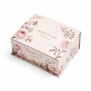 Boîte cadeau magnétique de style livre haut de gamme avec impression de logo personnalisé, emballage rigide en papier de luxe pour les marques de cosmétiques, de vêtements et de cadeaux - Product Image 3