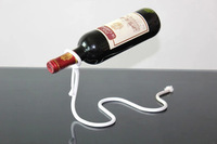 Lakuna Support suspendu en fer Décorations de bar Ornement Corde en soie Ruban suspendu magique Porte-bouteilles Porte-bouteille Cadeau de mariage