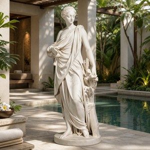 Elegante Escultura de Mujer <span class=keywords><strong>en</strong></span> Mármol Hecha a Medida - Arte <span class=keywords><strong>en</strong></span> Piedra Natural Premium Diseñado para Hoteles, Galerías y Propiedades Privadas - Product Image 2
