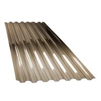 Plaques de toiture en polycarbonate ondulé - Protection UV transparente, ignifuge pour usage extérieur et en parc