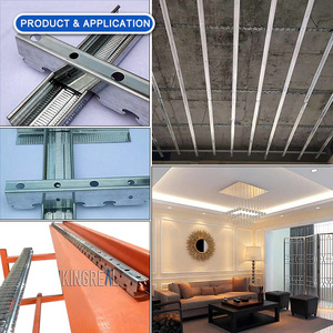 Abgehängtes Deckens ystem Gipskarton Decken träger Rollen form maschine Lineare Streifen Schall wand Decken träger Maschine CE - Product Image 6