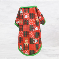 Costume imprimé pour chien et chat, vêtement respirant et doux pour animaux de compagnie, tenue de noël, vente directe d'usine, en vente