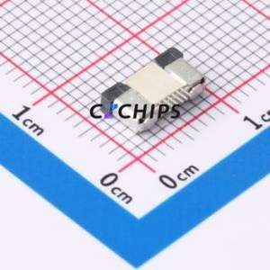 FPC-0.5AX-6PWCR-H20 FFC/FPC Connector SMD,P=0.5mm,Horizontal Mount Connector Drawer Type Bottom Contact 6P 0.5mm - Product Image 2